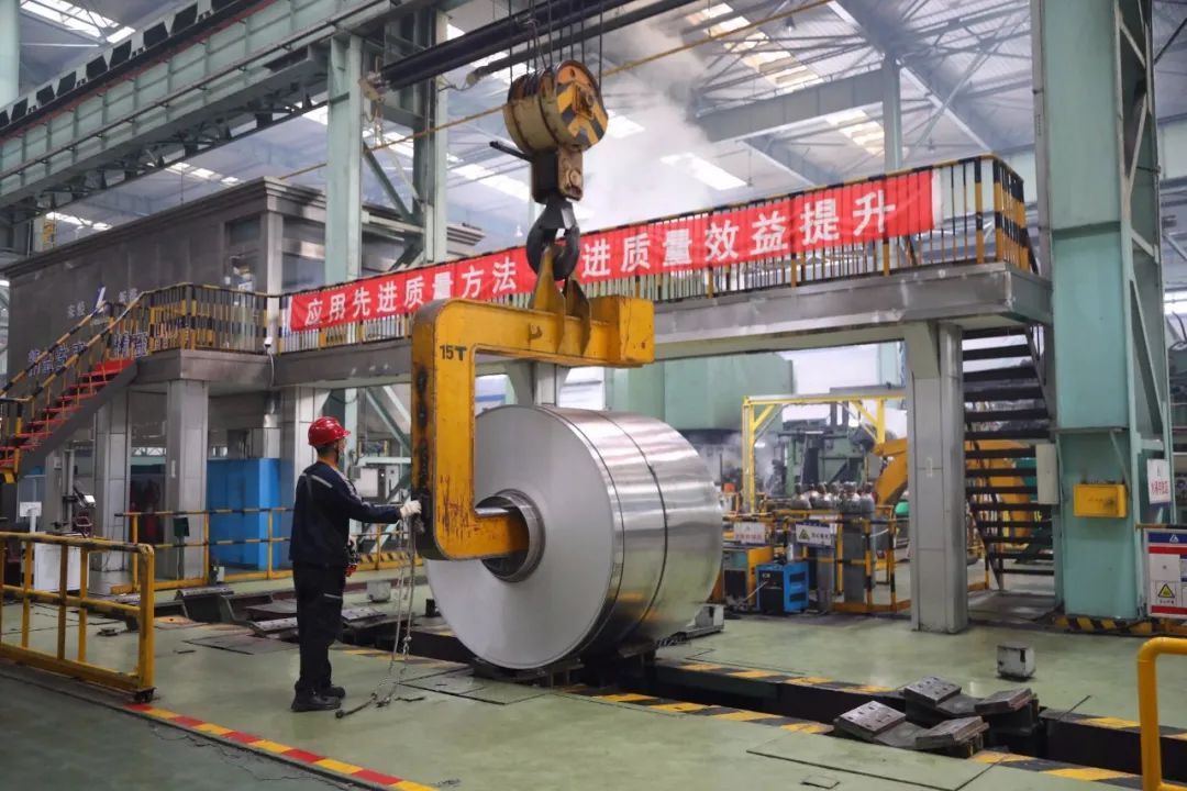 中鋁東輕板帶廠2022年元月份商品產量再創新高