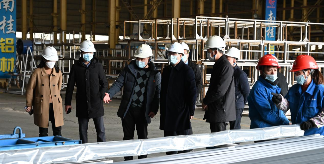 田陽區長曾維康深入廣西南桂鋁業有限公司調研企業復工復產