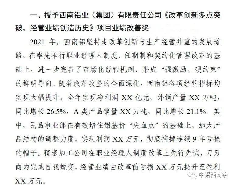 西南铝一项目获中铝高端制造总裁特别奖