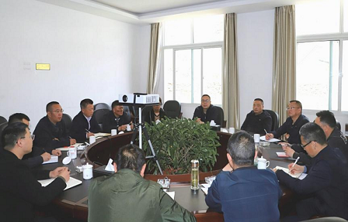 甘孜州国资委副主任张华荣一行到里伍铜业公司督导检查