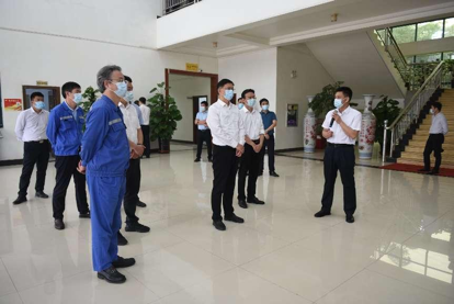 广西百色市委书记黄汝生一行莅临锦江集团田东园区调研