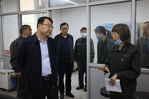 中条山集团董事长魏迎辉到设计研究院、计量检验部开展工作调研