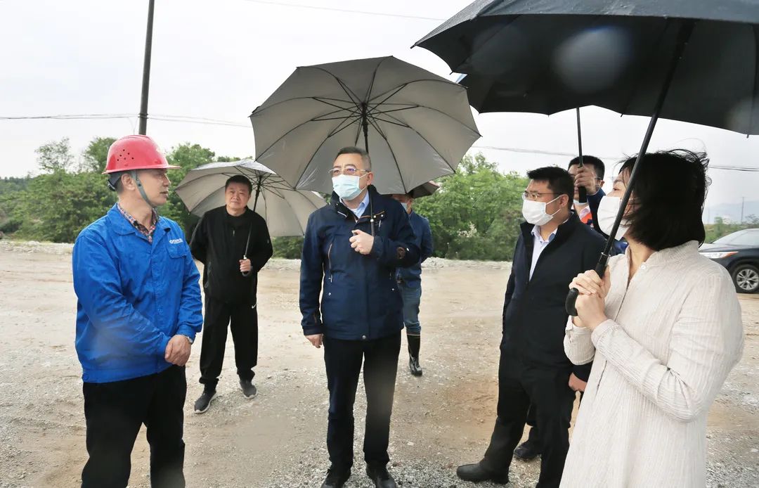 湖北省地质局领导到中色大冶铜山口矿调研