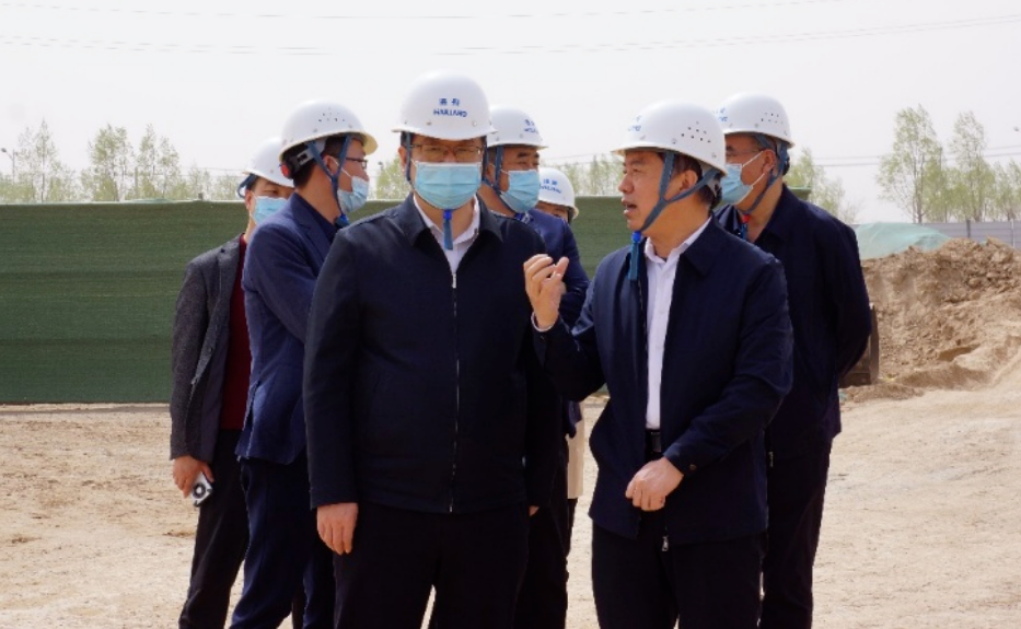甘肃省兰州市政府党组成员、副市长姜晓东赴甘肃海亮铜箔项目考察调研