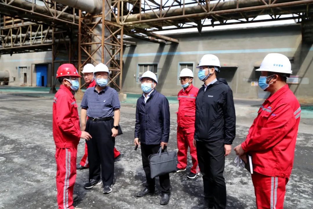 新疆有色集團領導王鍇一行到五鑫銅業開展安全檢查