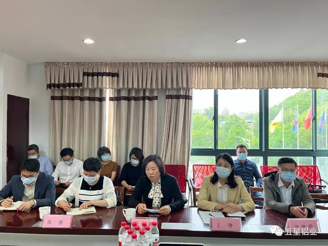 区人大常委会主任阮文静一行莅临五星铝业开展调研活动