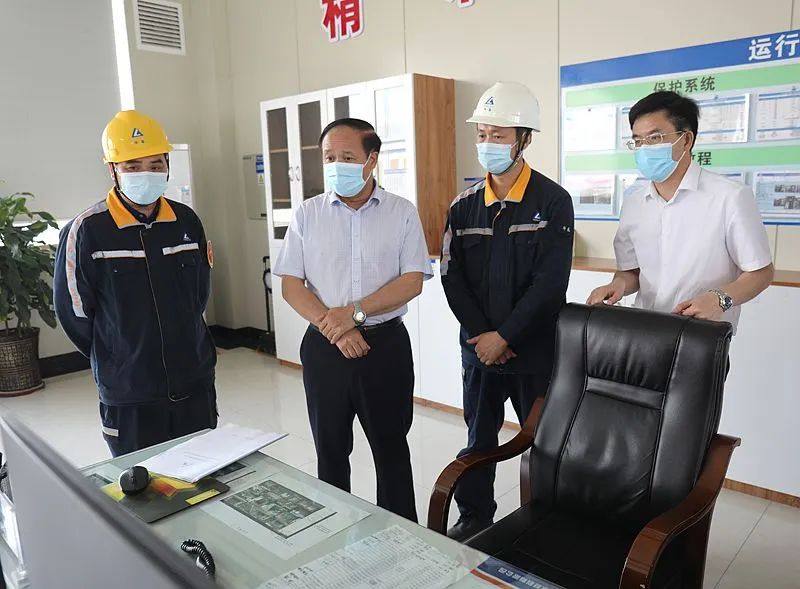 百色市应急管理局局长谭建伟到广西华磊新材料调研
