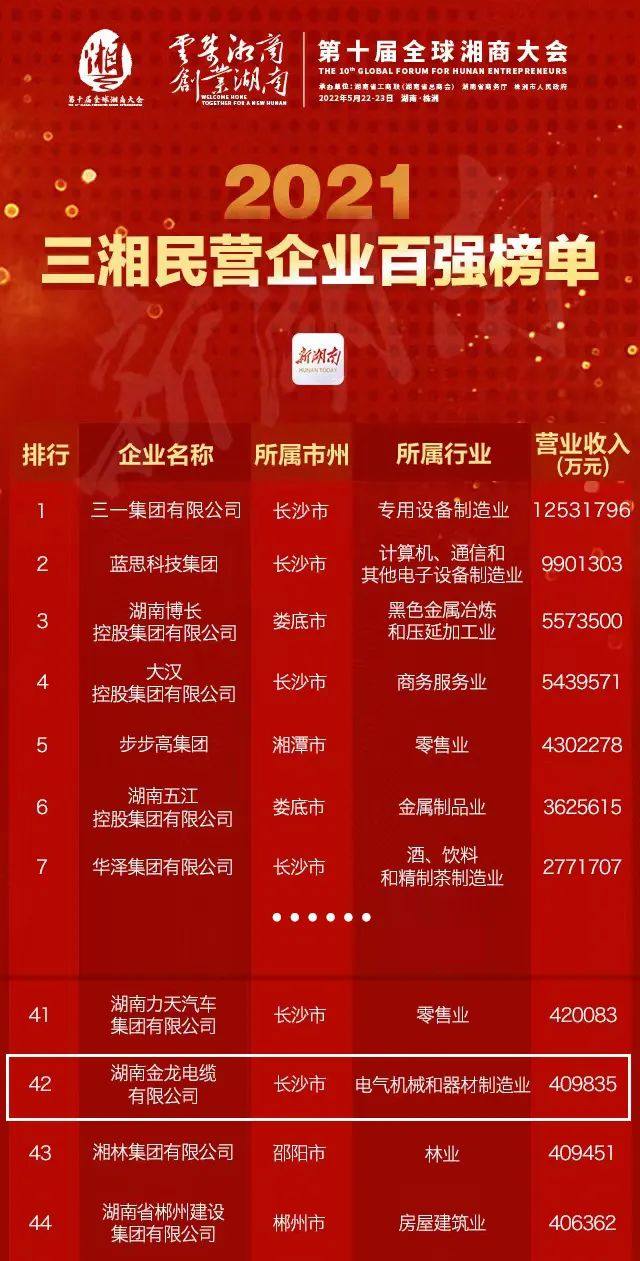 2022年全球湘商大会隆重开幕 湖南金龙集团毛冰花董事长应邀出席