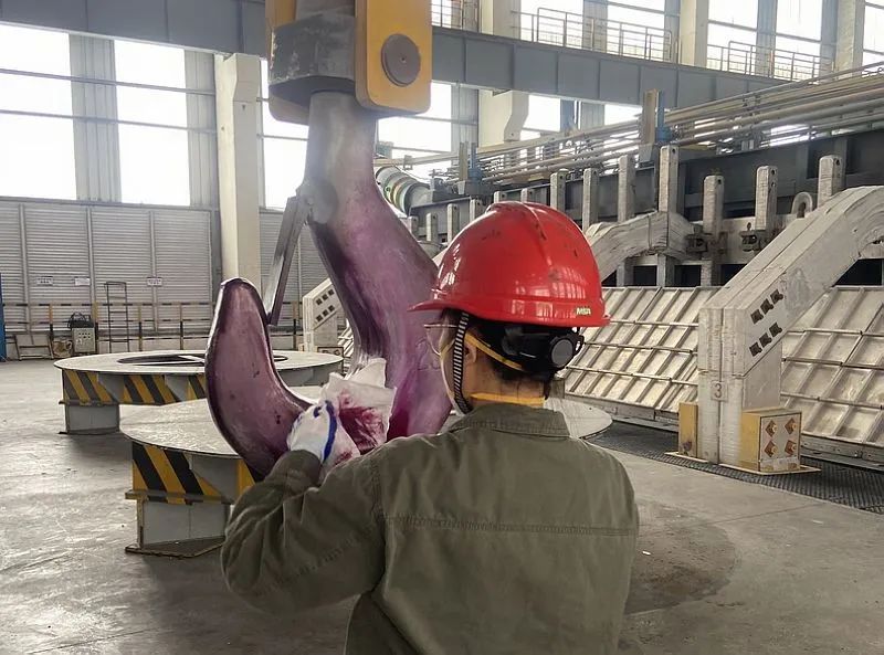 廣西華磊新材料有限公司電解鋁廠完成天車吊鉤探傷檢測
