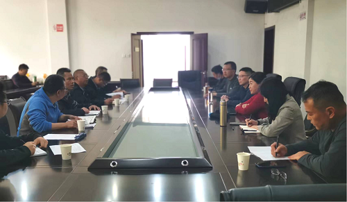 甘孜州科技局二级调研员颜光华一行到里伍铜业公司九龙片区调研指导科技工作