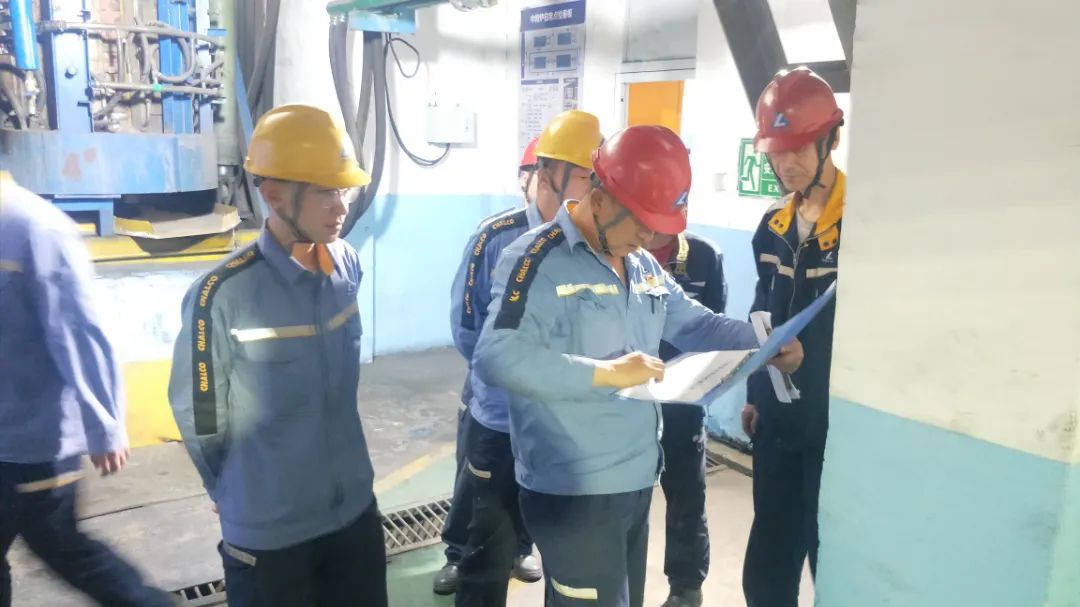 包头铝业公司进行安全生产标准化班组创建活动首检