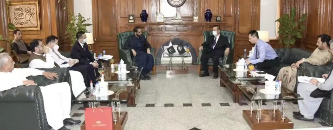中冶集团铜锌有限公司总经理董高峰会见巴基斯坦俾路支省首席部长