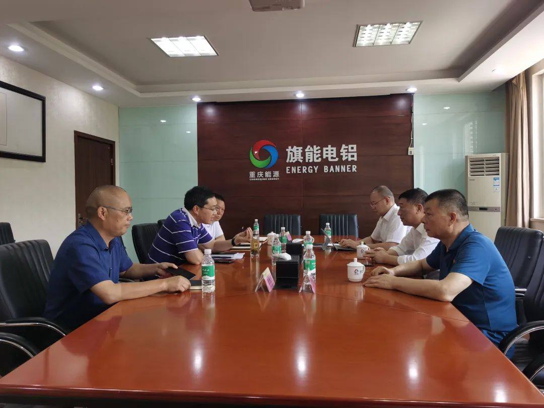 旗能电铝领导彭德、杨青松与华峰铝业开展合作交流