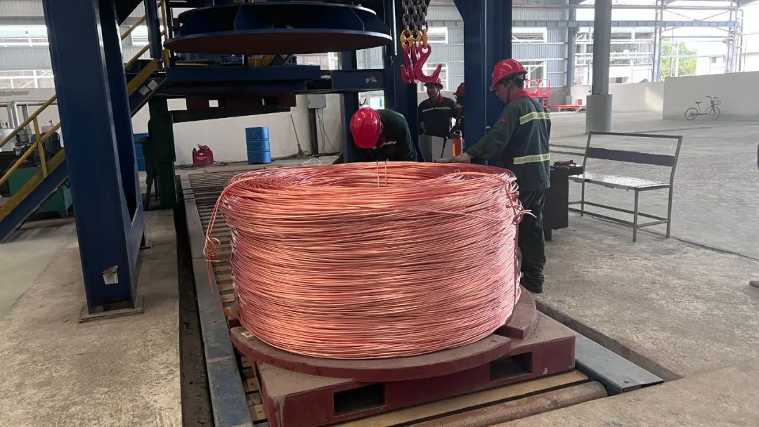“一升两降”台州首条连铸连轧铜线杆生产线在巨东股份投产