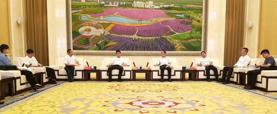 国家电投董事长铝电公司冯建清拜会金昌市委书记王钧