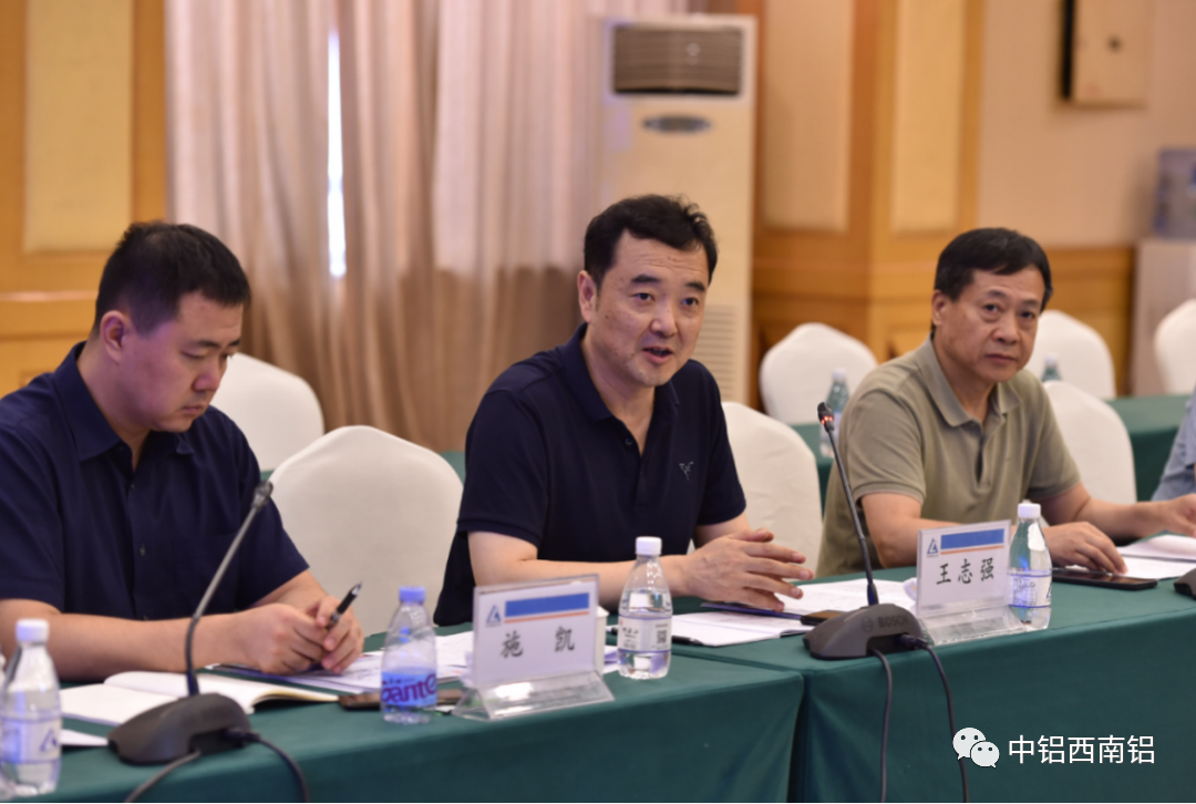 人社部調解仲裁司副司長王志強調研九龍坡區人力社保工作座談會在西南鋁召開
