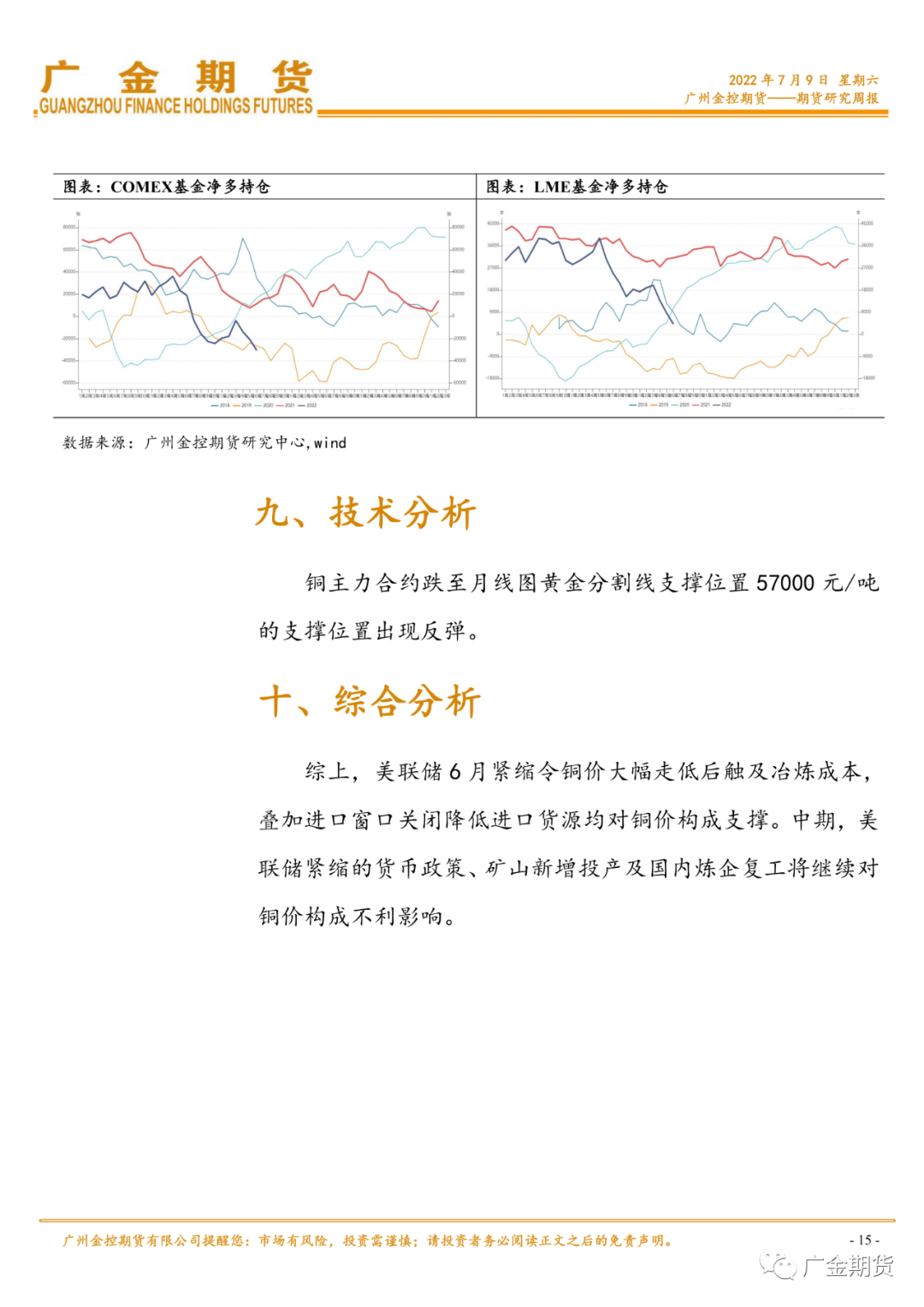 2022年第28周广金期货铜周报：冶炼成本支撑&进口成本支撑