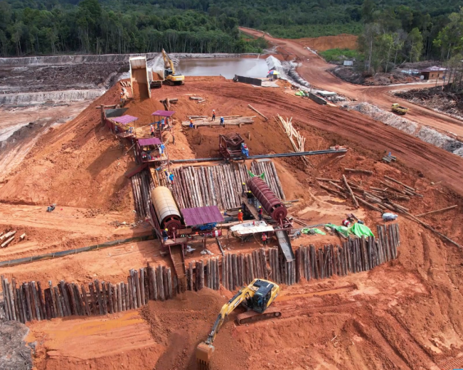 锦江印尼项目部PJR洗矿厂试生产顺利启动