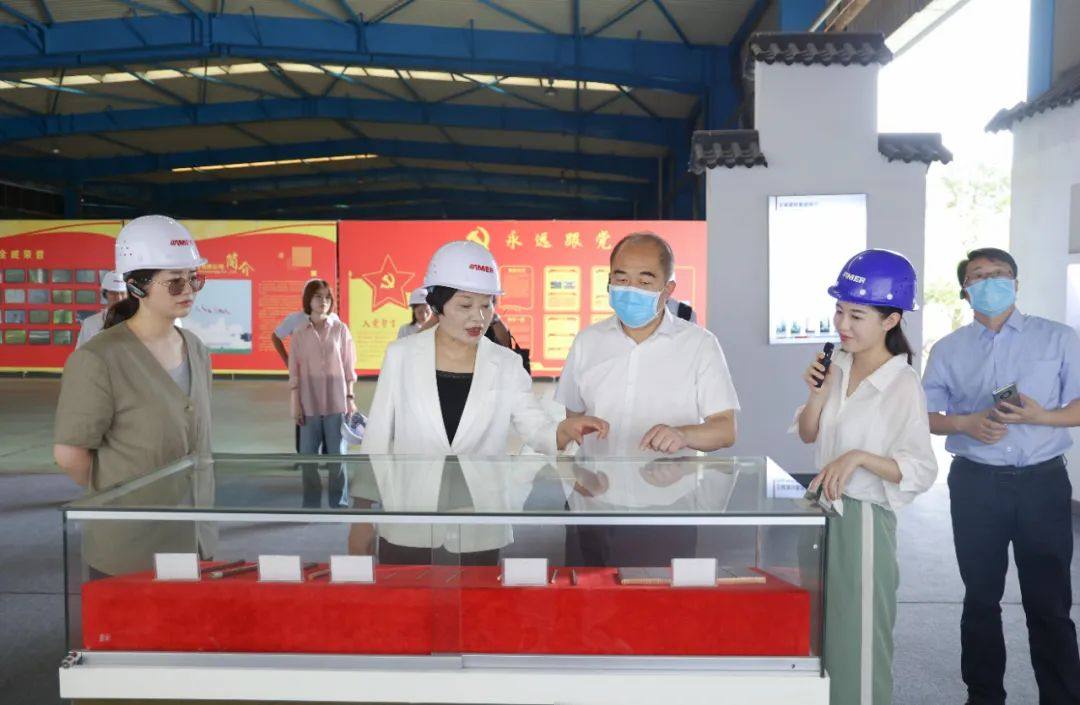 河南省商丘市梁园区委书记张兵一行莅临全威铜陵铜业参观考察
