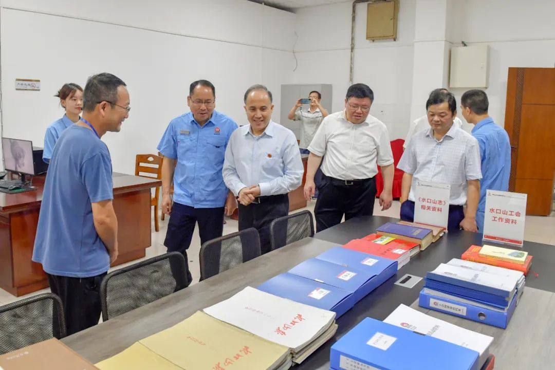 中华全国总工会书记处书记、党组成员、组织部部长张茂华到五矿水口山考察调研