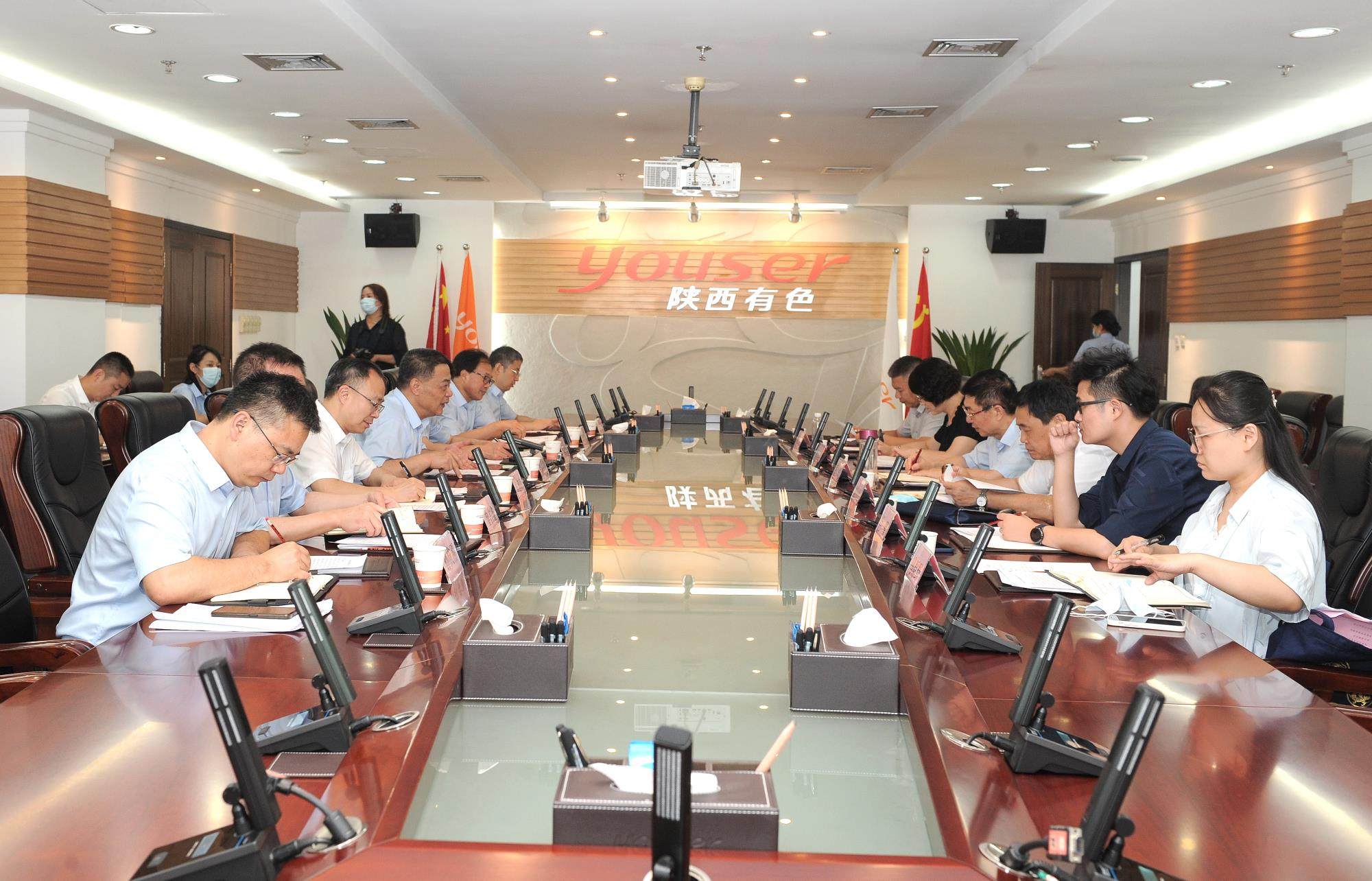 省人大常委会预算工委调研组到陕西有色金属集团调研