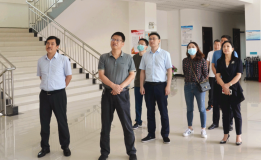 河南省開發區改革階段性工作評估組一行4人到金源朝輝公司參觀調研