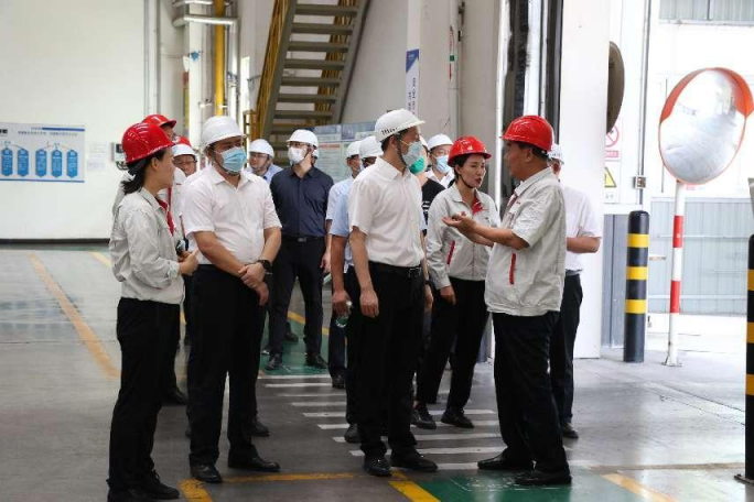 保定市市委副书记商黎兵书记一行莅临隆达铝业调研指导