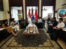 中铝国际总裁刘敬拜访印度尼西亚驻中国大使周浩黎