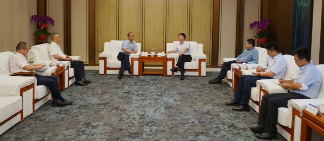 北方礦業總經理馬衛國會見中鐵九局副總經理鐵大禹一行