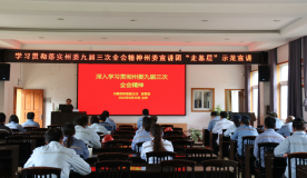 云南金鼎锌业公司召开州委九届三次全会精神宣讲会