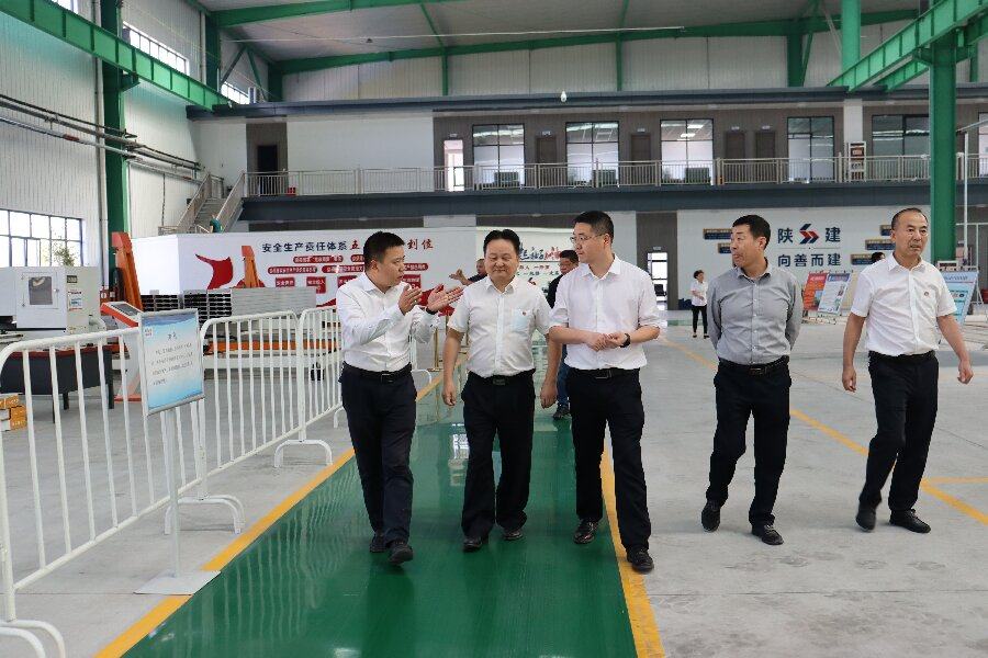 陕西建工集团领导莅临铭帝铝业参观指导工作