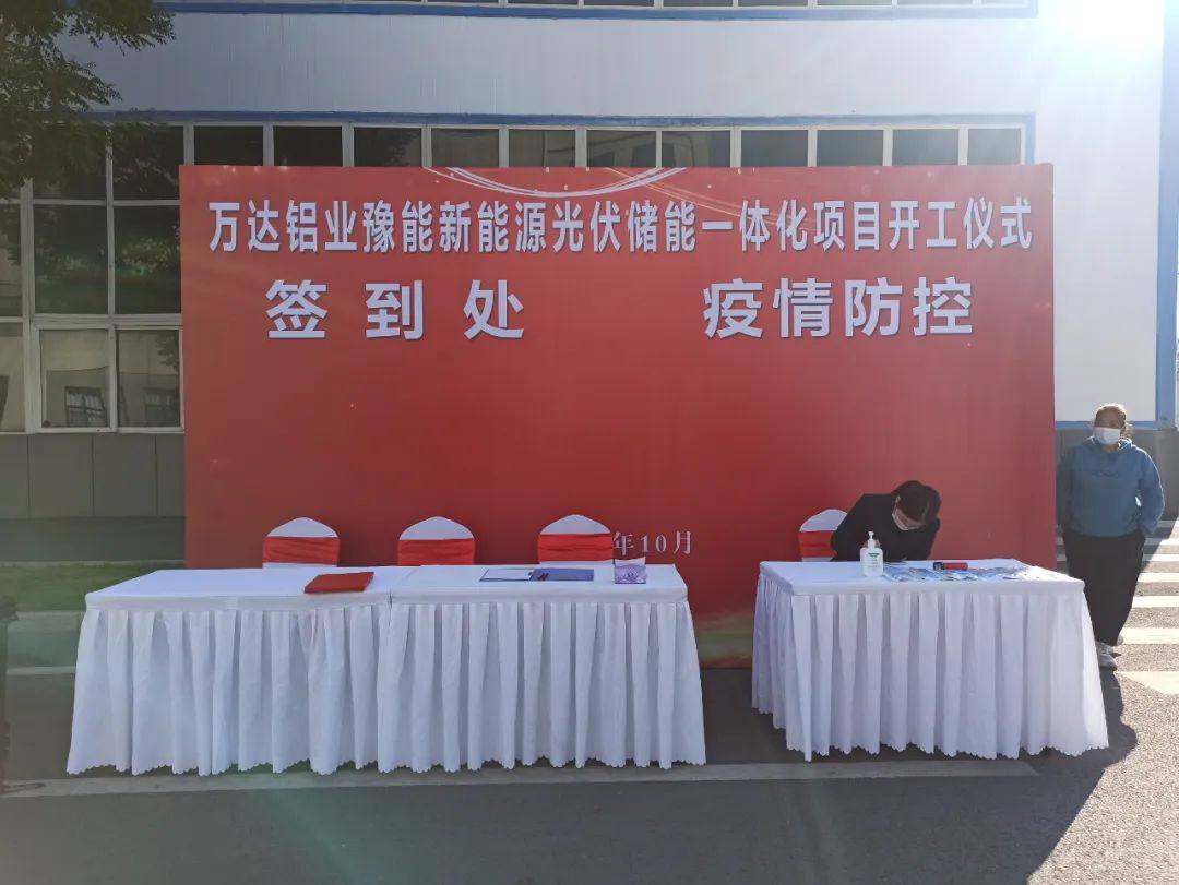 万达铝业豫能新能源光伏储能一体化项目开工啦