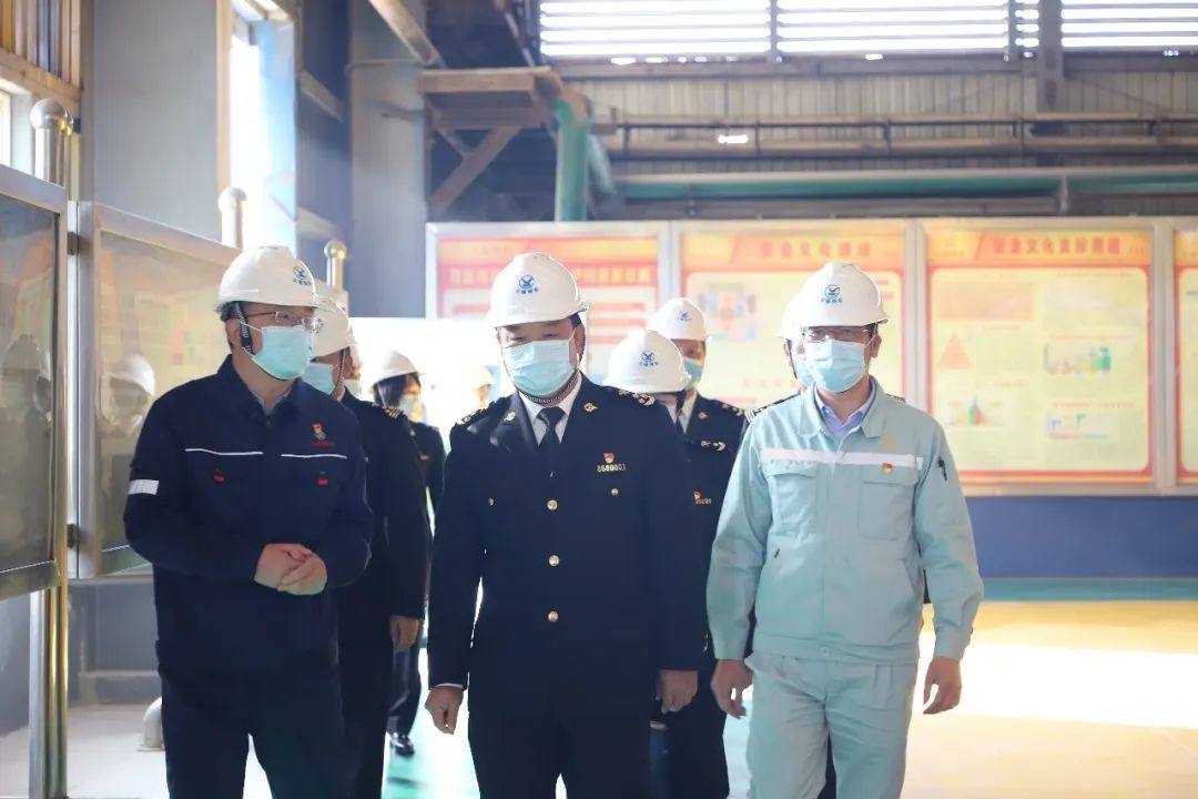 昆明海关关长靳延勇率队到云锡铜业铜业分公司调研