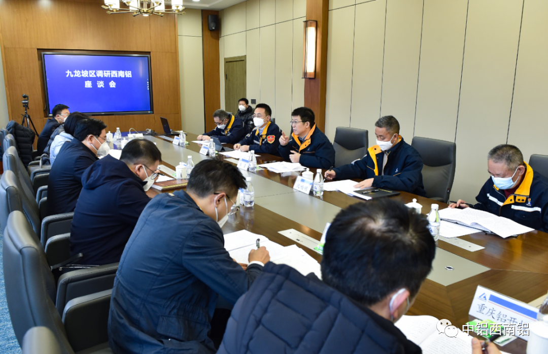 九龙坡区委书记李春奎到西南铝调研