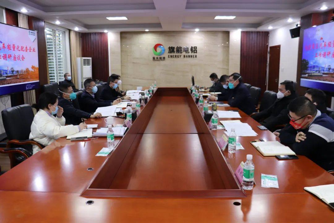 綦江區委副書記、區長羅成一行到旗能電鋁公司調研指導工作