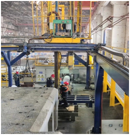 中鋁西北鋁4#車鏜牀改建集屑坑檢修完成投入生產