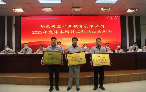 陝西美鑫公司召開2022年度降本增效工作總結表彰大會