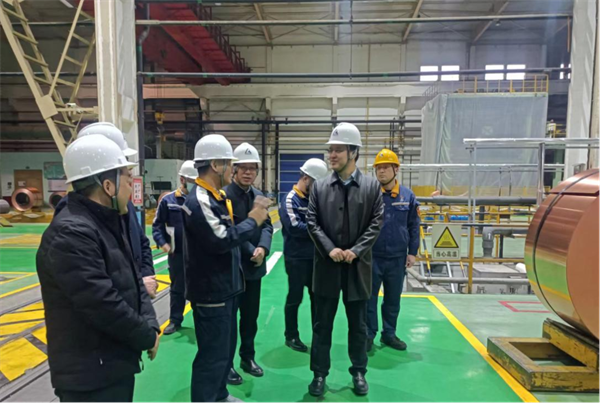 姜衛東帶隊赴中鋁洛陽銅加工有限公司進行合作洽談