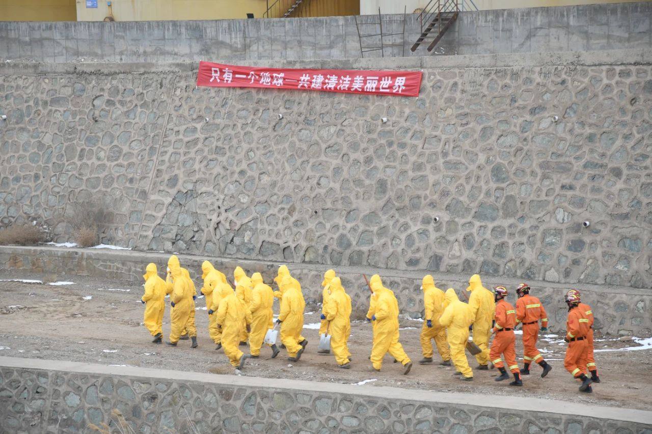 白银区2023年突发环境事故应急演练在白银有色铜业公司举行