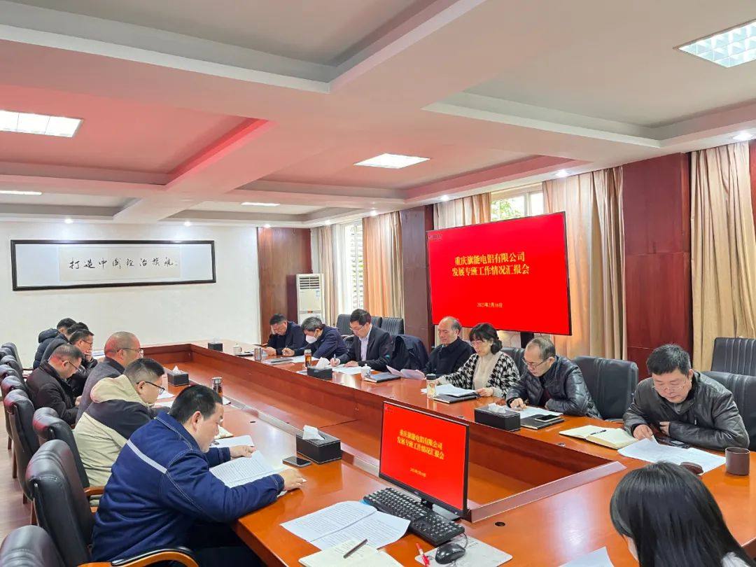 旗能電鋁公司領導聽取發展專班工作匯報