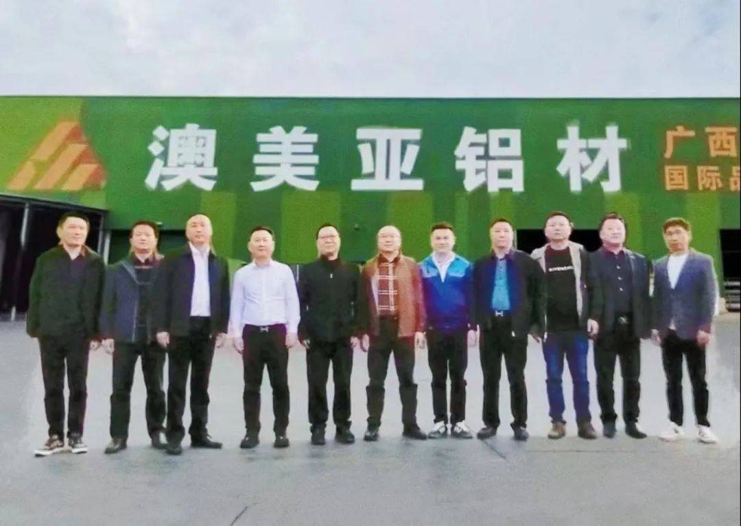 湖北省监利市国土资源局局长吴忠诚率队莅临广西澳美铝业有限公司考察指导