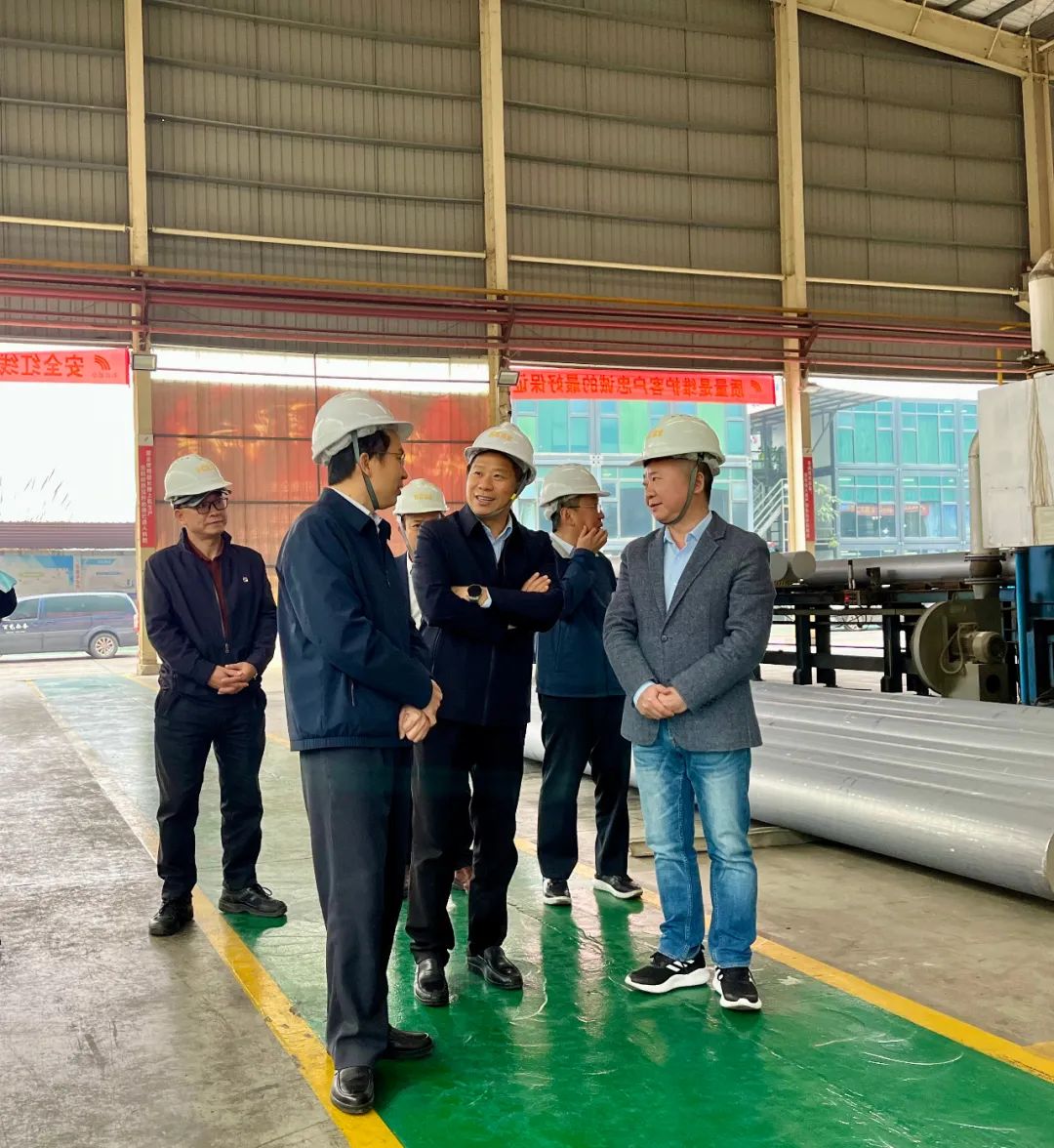 中國有色金屬加工工業協會調研組蒞臨彩虹鋁業調研指導