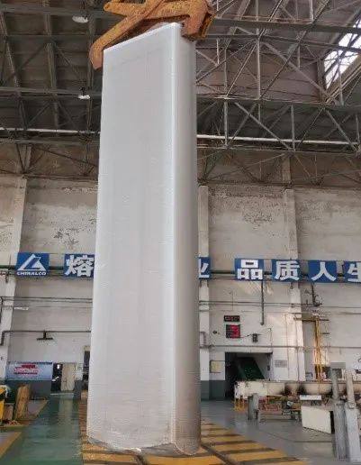 中铝东轻熔铸厂罐体用某系铝板扁锭生产顺利完成