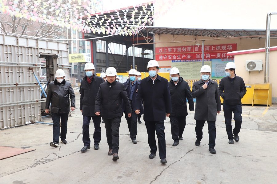 甘肃省副省长陈得信和杨德智副市长先后分别到兰州铭帝铝业有限公司调研