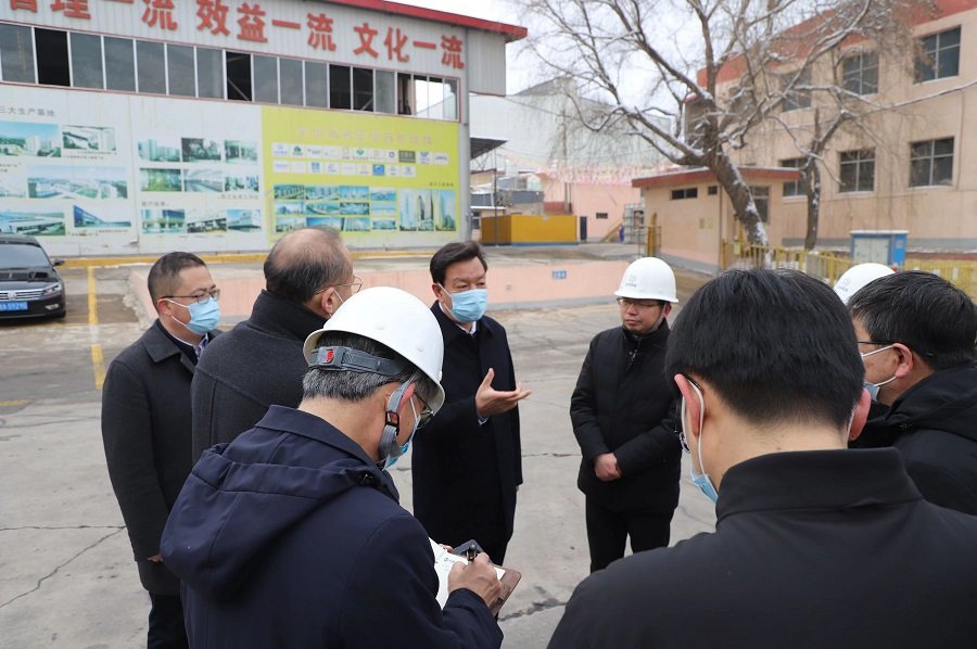 甘肃省副省长陈得信和杨德智副市长先后分别到兰州铭帝铝业有限公司调研