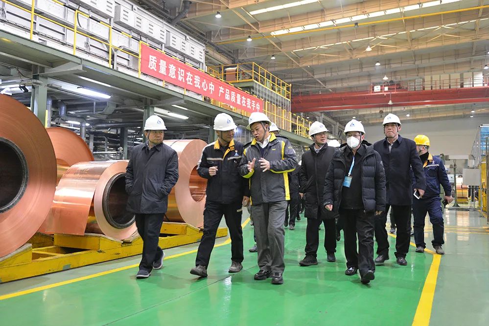 中國鋁業集團有限公司與中國再生資源開發有限公司聯合到洛陽銅加工考察交流