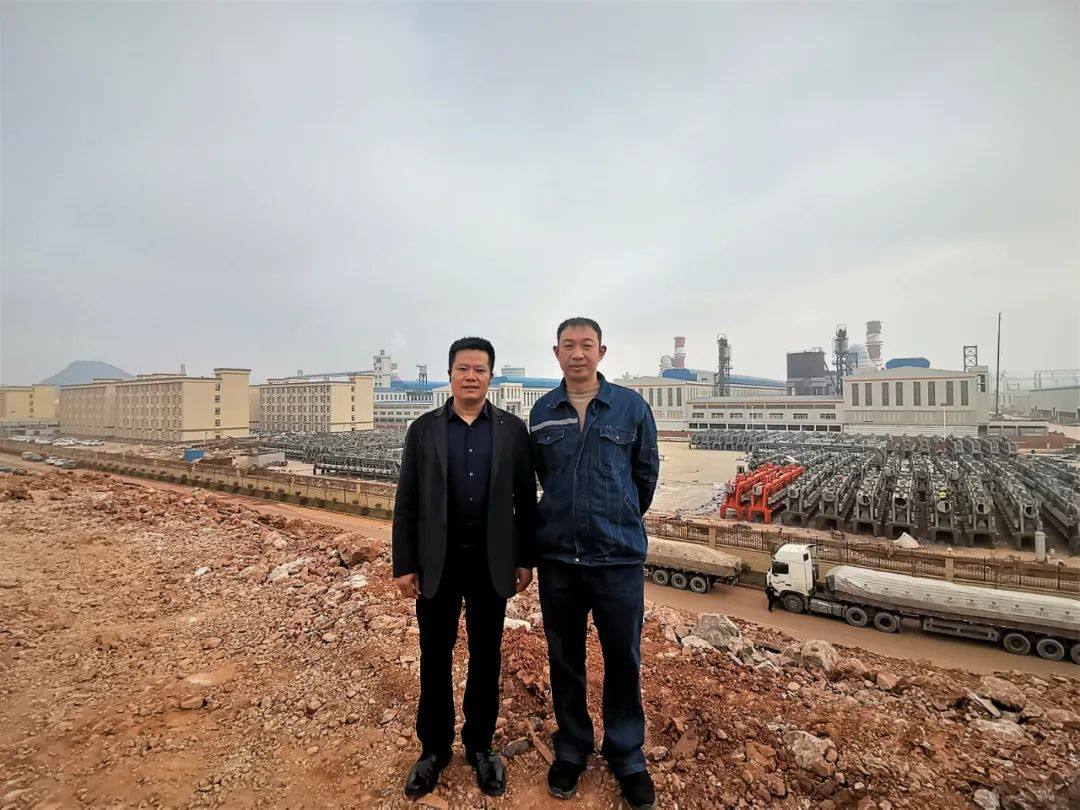 铝用炭素分会副秘书长曾祥科、李志刚等调研云南铝用炭素企业生产经营情况