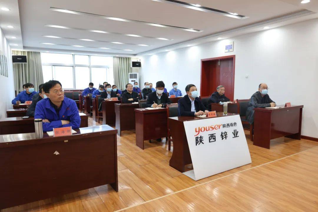 陝西鋅業公司參加省國資系統全國兩會精神宣講報告視頻會