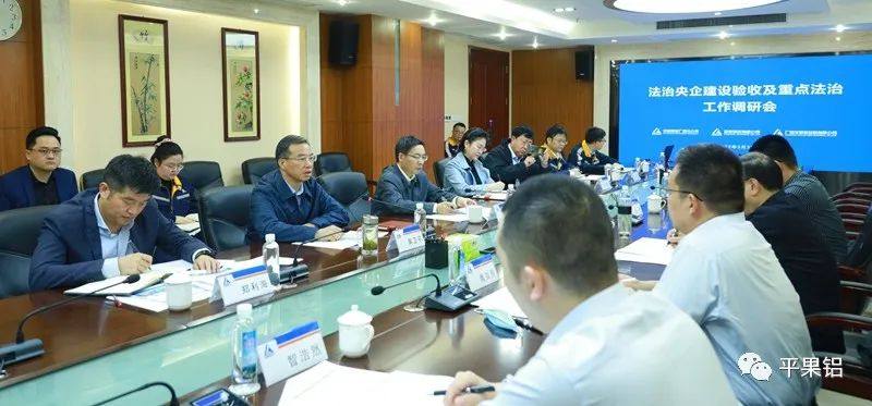 中铝集团总法律顾问胡振杰率队到平果铝企业检查验收法治央企建设工作