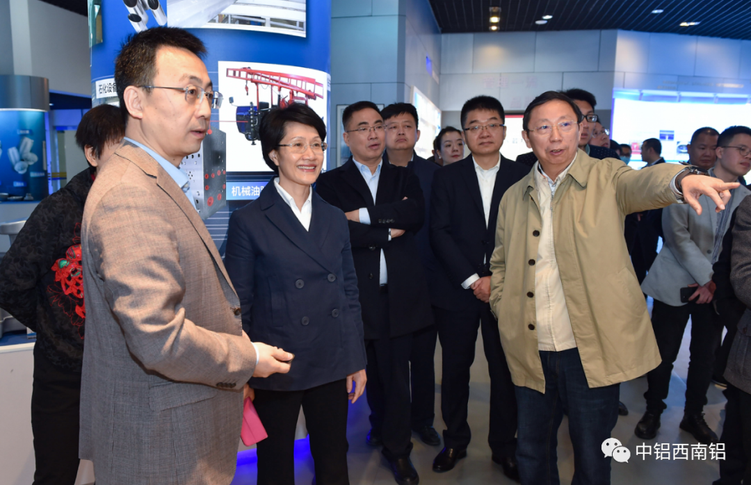 重庆市政协副主席谭家玲来西南铝调研